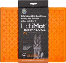 Load image into Gallery viewer, LickiMat Buddy X Large Breed Dog Lick Mat Orange
