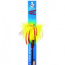 Load image into Gallery viewer, Go Cat 18" Sparkling Tickler Feather Wand Cat Toy