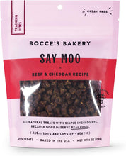 Load image into Gallery viewer, Bocce's Bakery Say Moo Beef & Cheddar Training Treats 6 oz