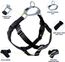 Load image into Gallery viewer, Freedom No-Pull Dog Harness Black