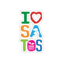 Load image into Gallery viewer, I Love Satos - Die-Cut Stickers