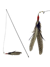 Load image into Gallery viewer, Go Cat Da Bird Rod and Feather Cat Toy, Handmade in The USA (1 Bird)