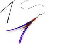 Load image into Gallery viewer, Go Cat Da Bird 2 Piece Pull Apart Rod & Bird, Handmade in The USA (1 Bird)