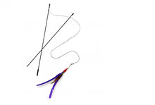 Load image into Gallery viewer, Go Cat Da Bird 2 Piece Pull Apart Rod & Bird, Handmade in The USA (1 Bird)