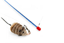 Load image into Gallery viewer, Go Cat Cat Catcher Teaser Wand with Mouse Cat Toy