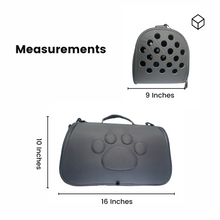 Load image into Gallery viewer, WOOZAPET Black Travel Pet Carrier For Dogs or Cats