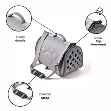 Load image into Gallery viewer, WOOZAPET Black Travel Pet Carrier For Dogs or Cats