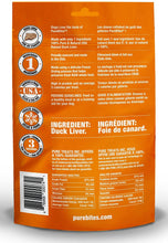Load image into Gallery viewer, PureBites Duck Liver Freeze Dried Dog Treats 2.6 oz.