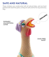 Load image into Gallery viewer, Charming Pet Squawkers Grandma Hippie Chick Chicken Dog Toy (Large)