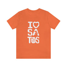 Load image into Gallery viewer, I Love  Satos (White) - Unisex Jersey Short Sleeve Tee