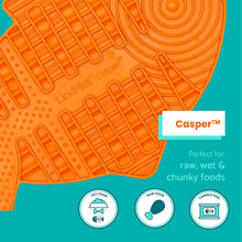 Load image into Gallery viewer, LickiMat Casper, Fish-Shaped Cat Slow Feeder Lick Mat Pink