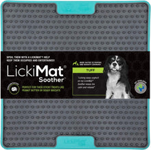 Load image into Gallery viewer, LickiMat Tuff Soother, Heavy-Duty Dog Slow Feeders Lick Mat Turquoise