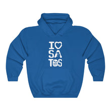 Load image into Gallery viewer, I Love Satos (White) - Unisex Heavy Blend™ Hooded Sweatshirt