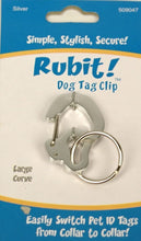 Load image into Gallery viewer, Rubit! Curve Shape Dog Tag Clip Large
