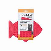 Load image into Gallery viewer, LickiMat Casper, Fish-Shaped Cat Slow Feeder Lick Mat Pink
