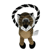 Load image into Gallery viewer, WOOZAPET Rope Dog Toy with Combination of Plush Stuffed Animal