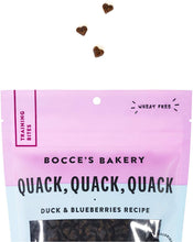 Load image into Gallery viewer, Bocce's Bakery - Everyday Wheat-Free Dog Treats, Quack, Quack, Quack Training Bites, 6 oz
