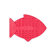 Load image into Gallery viewer, LickiMat Casper, Fish-Shaped Cat Slow Feeder Lick Mat Pink