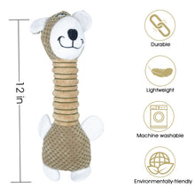 Load image into Gallery viewer, WOOZAPET Long Neck Sillies Plush Dog Toy with Squeaker