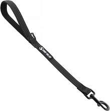 Load image into Gallery viewer, Drop Collar Reflective Nylon Leash with Sleek D-Ring for Accessories & Soft Padded Gel Handle for Comfort (Shorty)
