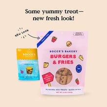 Load image into Gallery viewer, Bocce's Bakery Burgers & Fries All-Natural Dog Treats 5 oz
