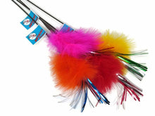 Load image into Gallery viewer, Go Cat 18" Sparkling Tickler Feather Wand Cat Toy