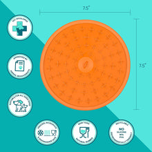 Load image into Gallery viewer, LickiMat Splash, Dog Slow Feeder Bowls Lick Mat Purple