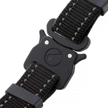 Load image into Gallery viewer, Drop Collar Reflective Nylon Dog Collar with Patent Pending Upright Leash Connection Point