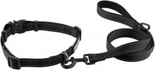 Load image into Gallery viewer, Drop Collar Reflective Nylon Dog Collar with Patent Pending Upright Leash Connection Point