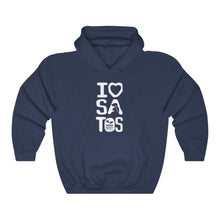 Load image into Gallery viewer, I Love Satos (White) - Unisex Heavy Blend™ Hooded Sweatshirt