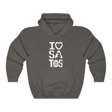 Load image into Gallery viewer, I Love Satos (White) - Unisex Heavy Blend™ Hooded Sweatshirt