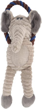 Load image into Gallery viewer, WOOZAPET Rope Dog Toy with Combination of Plush Stuffed Animal