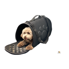 Load image into Gallery viewer, WOOZAPET Black Travel Pet Carrier For Dogs or Cats