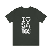 Load image into Gallery viewer, I Love  Satos (White) - Unisex Jersey Short Sleeve Tee