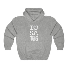 Load image into Gallery viewer, I Love Satos (White) - Unisex Heavy Blend™ Hooded Sweatshirt