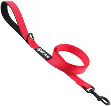 Load image into Gallery viewer, Drop Collar Reflective Nylon Leash with Sleek D-Ring for Accessories & Soft Padded Gel Handle for Comfort (Long)