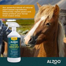 Load image into Gallery viewer, ALZOO Natural Fly & Tick Horse Spray 32oz