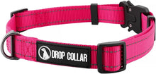 Load image into Gallery viewer, Drop Collar Reflective Nylon Dog Collar with Patent Pending Upright Leash Connection Point