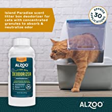 Load image into Gallery viewer, ALZOO Litter Box Deodorizer for Cats - Island Paradise 26oz.