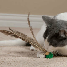 Load image into Gallery viewer, Go Cat Kitty Kopter Cat Toy, Throw Toy with Feathers That Spins in The Air