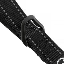 Load image into Gallery viewer, Drop Collar Reflective Nylon Leash with Sleek D-Ring for Accessories & Soft Padded Gel Handle for Comfort (Long)