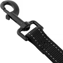 Load image into Gallery viewer, Drop Collar Reflective Nylon Leash with Sleek D-Ring for Accessories & Soft Padded Gel Handle for Comfort (Shorty)
