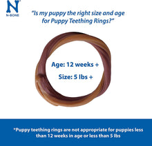Load image into Gallery viewer, N-Bone Puppy Teething Ring Pumpkin Flavor 7.2 Oz/(6 Count)