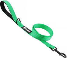 Load image into Gallery viewer, Drop Collar Reflective Nylon Leash with Sleek D-Ring for Accessories & Soft Padded Gel Handle for Comfort (Long)