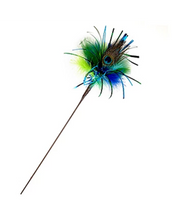 Load image into Gallery viewer, Go Cat 18" Peacock Sparkler Cat Toy