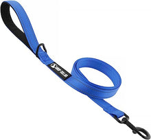 Load image into Gallery viewer, Drop Collar Reflective Nylon Leash with Sleek D-Ring for Accessories & Soft Padded Gel Handle for Comfort (Long)