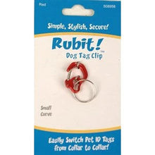 Load image into Gallery viewer, Rubit! Curve Aluminum Dog Tag Clip Small