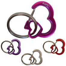 Load image into Gallery viewer, Rubit! Heart Aluminum Dog Tag Clip Medium