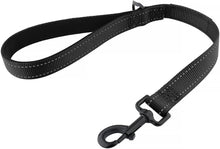 Load image into Gallery viewer, Drop Collar Reflective Nylon Leash with Sleek D-Ring for Accessories & Soft Padded Gel Handle for Comfort (Shorty)
