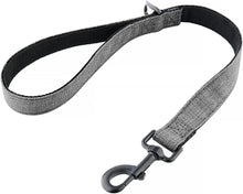 Load image into Gallery viewer, Drop Collar Natural Material Leash with Sleek D-Ring for Accessories & Soft Padded Gel Handle for Comfort (Shorty)